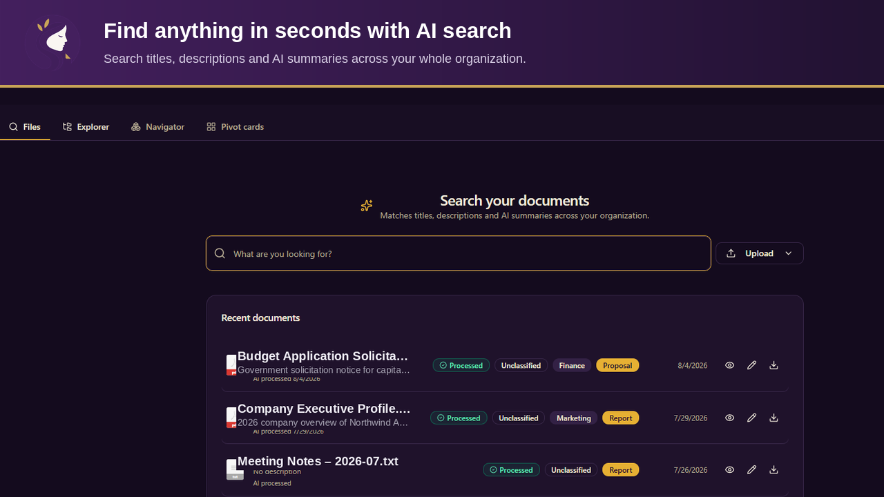 Find anything in seconds with AI search