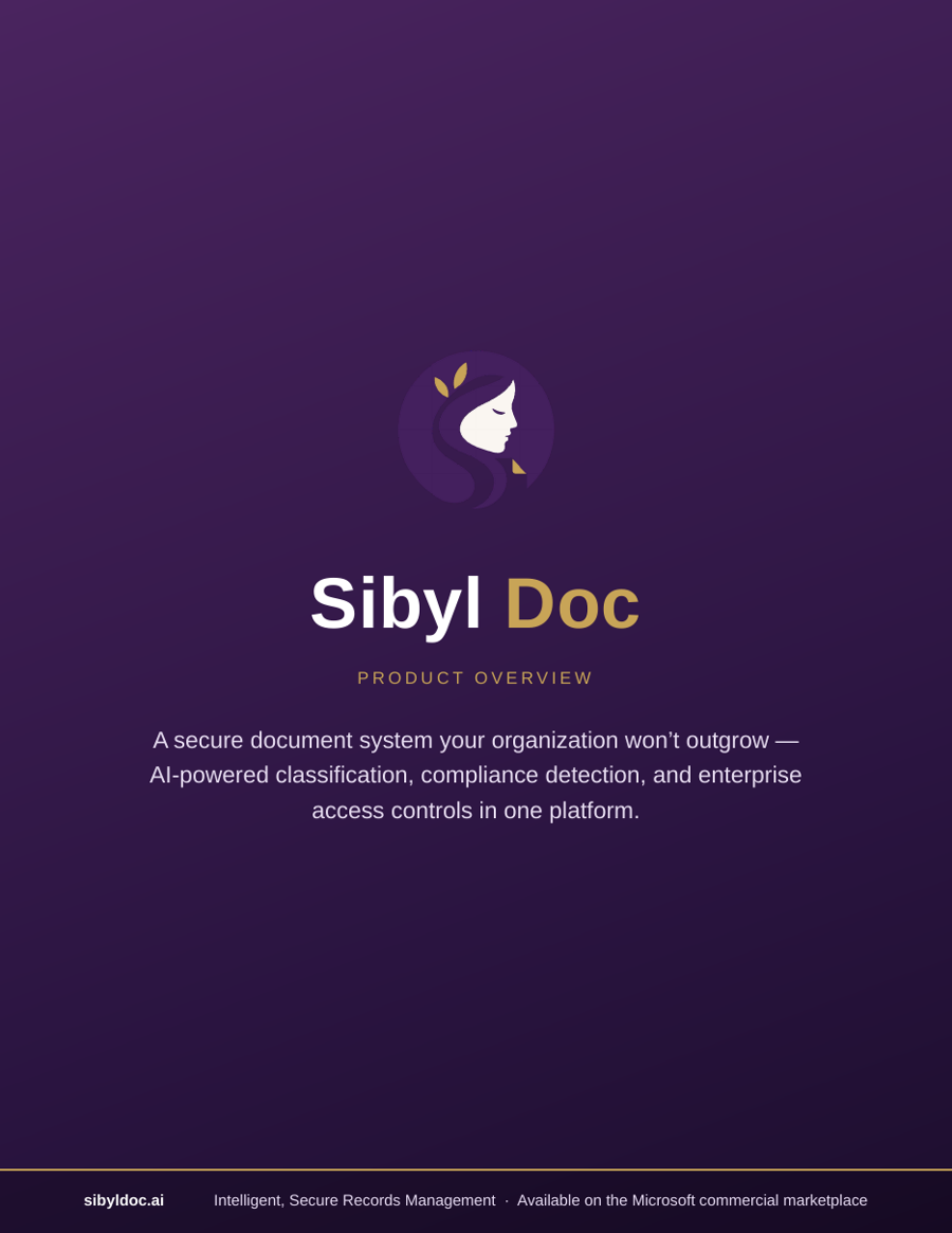 Product Overview cover page